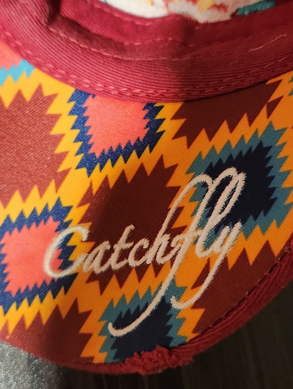 Catchfly Strapback Cap Hat  Southwestern One Size Adjustable Embroidered Cotton - Picture 2 of 10